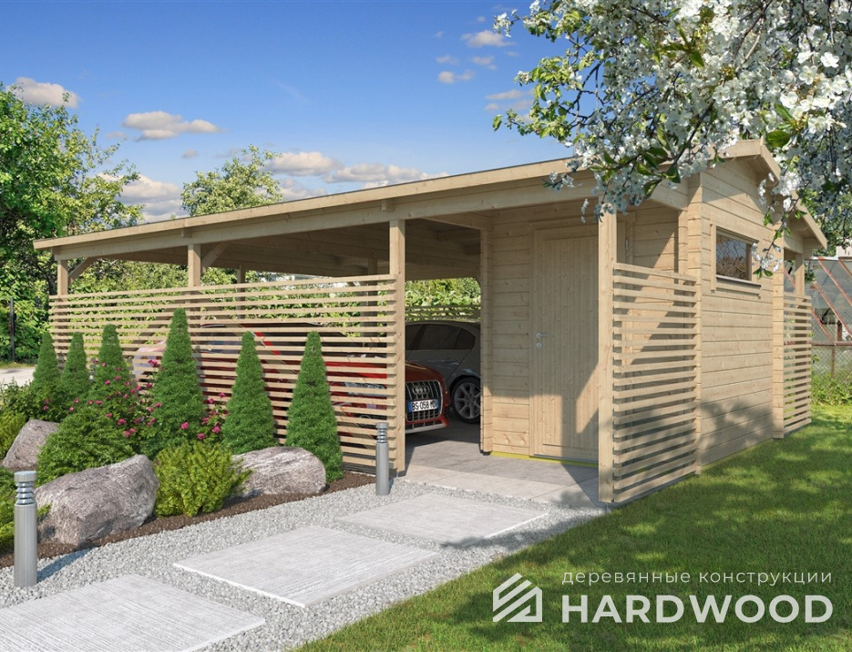 Навес с хозблоком №144 - фото 1118