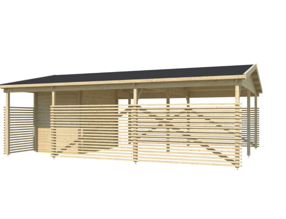 Навес с хозблоком №144 - фото 1119