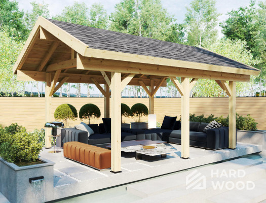 Крытая беседка для дачи №79 - фото 1861