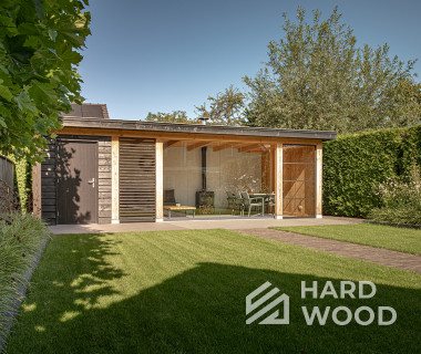 Беседка с печью хайтек №22 - фото 1445